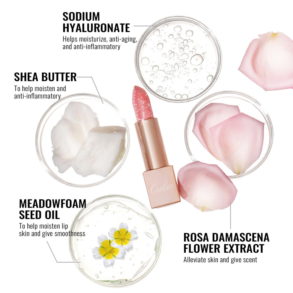 Oulac Infinity Moisture Shine Lipstick - High Shine Shimmery Finish, Super Creamy Texture, Medium to High Coverage - Gluten Free, PG11 La Vita