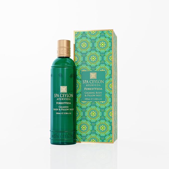 SPA CEYLON ForestVeda - Calming Body & Pillow Mist, Aromatherapy Stress Relief, Natural - Organic, Natural Body Mist & Room Spray 100ml
