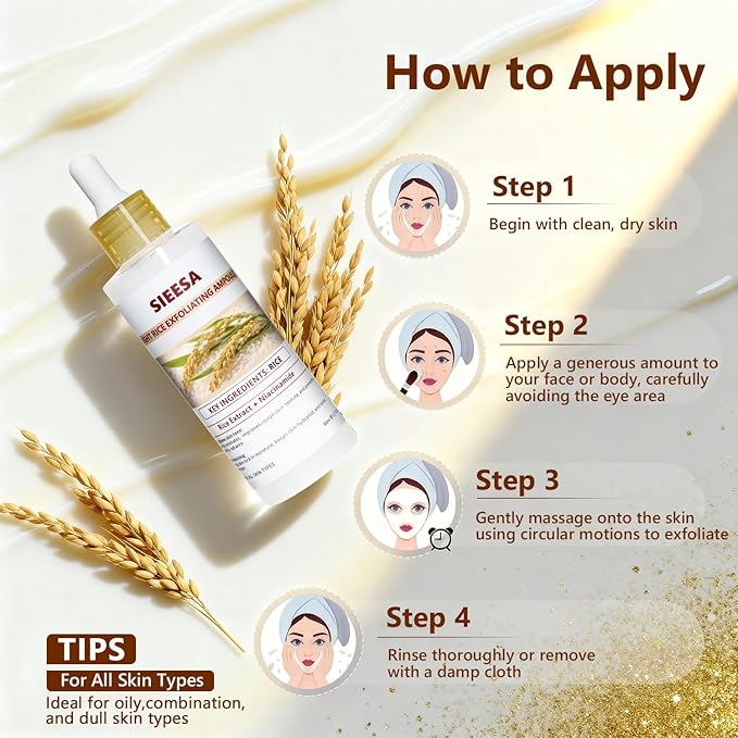 Peel Shot Glow White Rice Peeling Ampoule(80ML/2.71 Fl Oz）