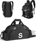 Vogewood Teenage Boy Girl Gifts, Initial Gym Bags with Shoe Compartment