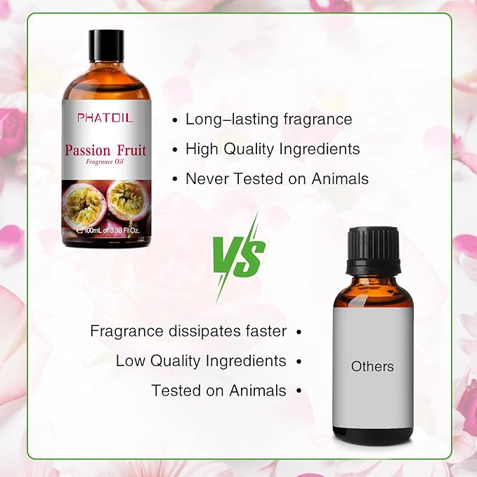 PHATOIL Passion Fruit Fragrance Oil for Diffuser Aromatherapy 3.38FL.OZ