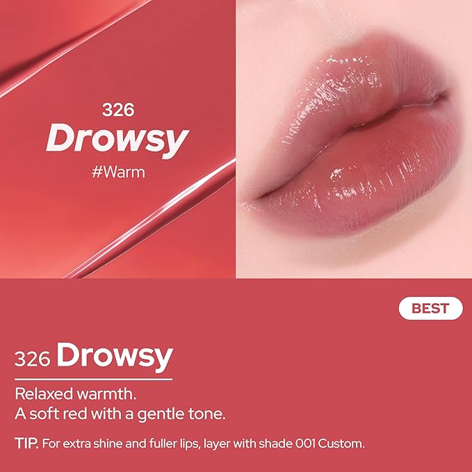 Oddtype Unframed Hydro Blow Tint – 326 Drowsy | Hydrating Gloss Lip Tint | 0.3 fl oz / 9 g | Korean Beauty