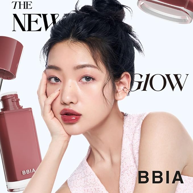 BBIA Glow Tint – Lip Plumping Volumizing Glossy & Glowy Lip Stain Naturally Moisturizing Comfortable Texture Lightweight Long-Lasting Vivid Color Non-Sticky Korean Makeup (16 SUMMER, Pack of 1)