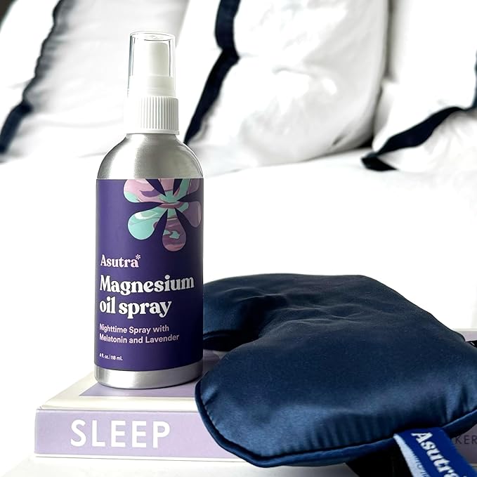 ASUTRA Topical Magnesium Chloride Oil Spray with Lavender and Melatonin, 4