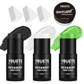YBUETE Black White Light Green Face Body Paint Stick Set for Halloween SFX