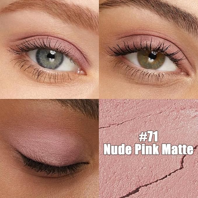 IATMOMOD Light Mauve Matte Cream Eye Shadow Stick Makeup for Women, Mauve Matte Eyeliner Pencil Eyeshadow Brightener Stick for Eyes, Waterproof Eyeshadow Applicator Blendable sombras para ojos 71#