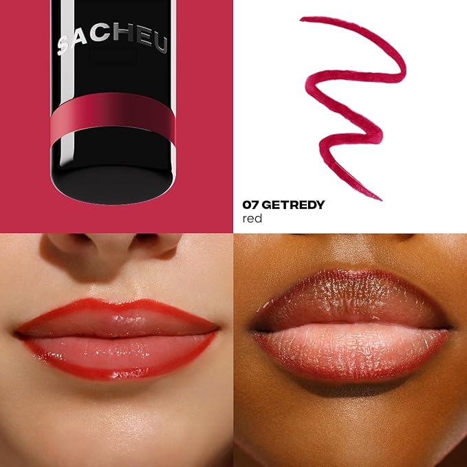 Sacheu Lip Liner STAY-N Peel Off Lip Stain, Longwear, getREDy