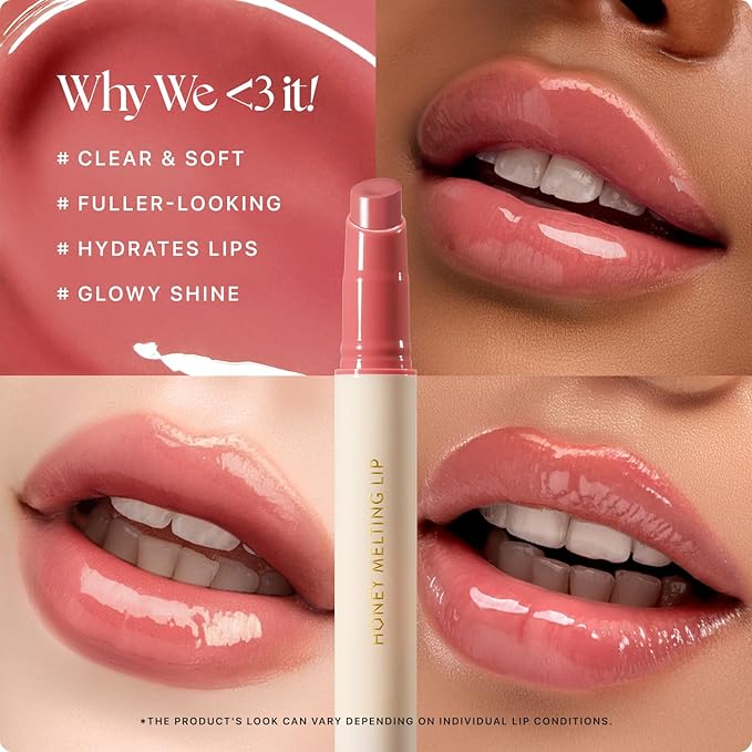 Nature Republic HONEY MELTING LIP (07 LYCHEE) | SOFT LIP STICK, Hydrating Gloss, Moisturizing balms, Sheer tint, Shine & Glowy Finish, korean make up