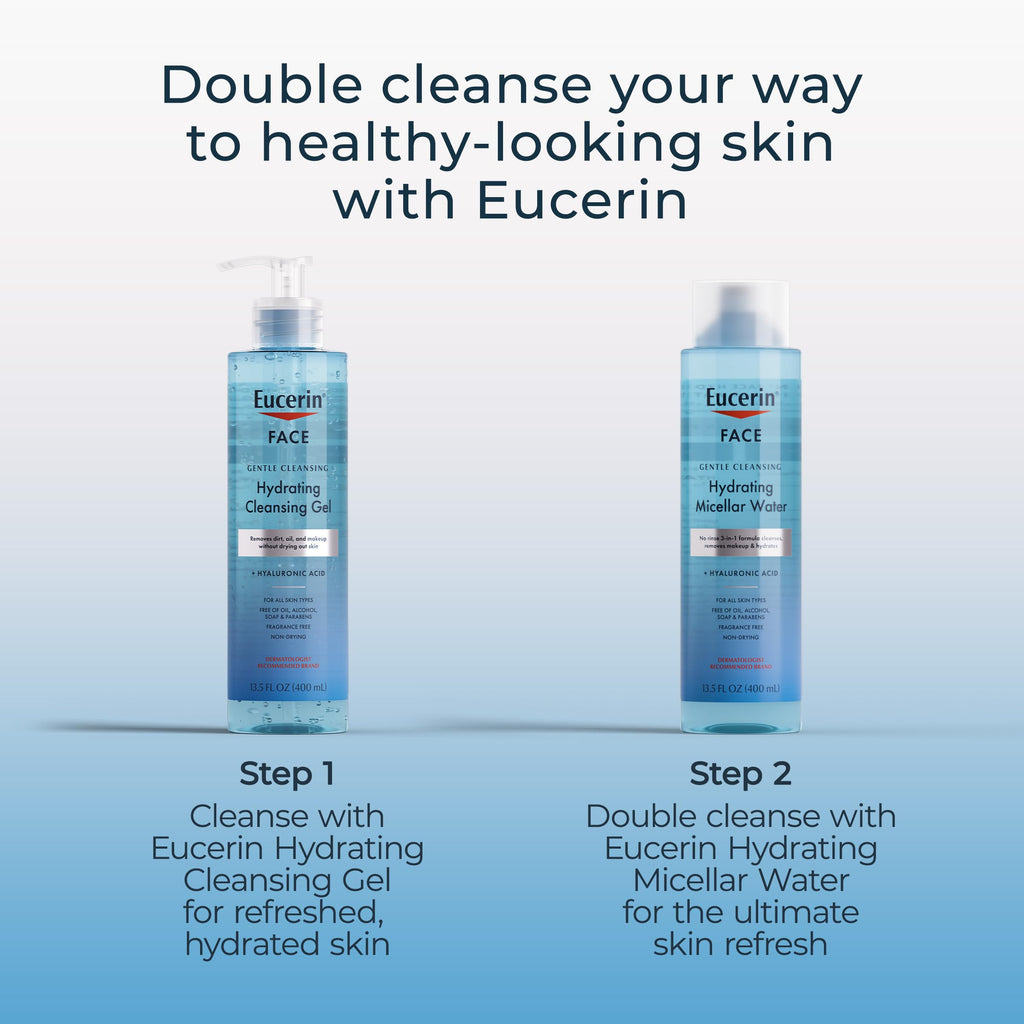 Eucerin Face Gentle Cleansing Hydrating Micellar Water, 13.5 FL OZ