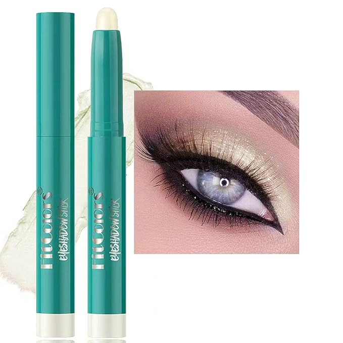 TWLBXMG Eyeshadow Stick Eye Shadow Brightener Stick Eyeliner Pencil Cream Shimmer Glitter Smooth Eyeshadow Pencil Nude Korea Primer Highlighter Natural Waterproof Long Lasting # 06