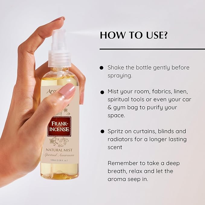 Frankincense Natural Resin Air Freshener Spray, 100ml, Aromafume