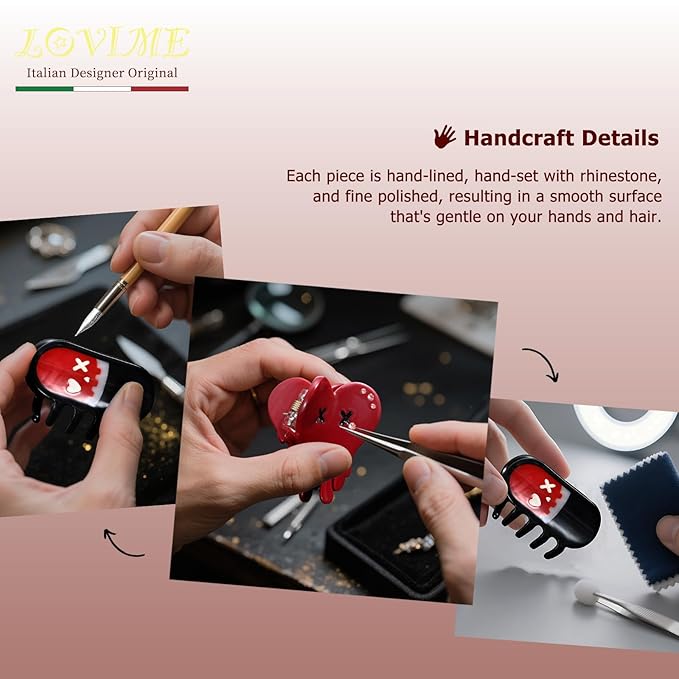 Halloween Hair Clips for Women Mini Cute Acetate Claws Heart & Capsules