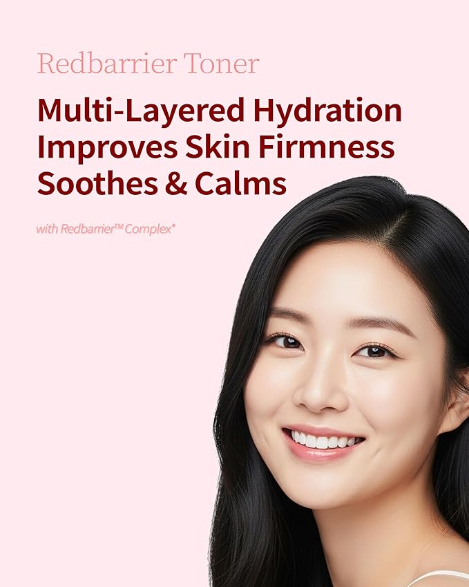 Cayclly Redbarrier Hydrating Toner | Vegan Face Toner with Peptides, Ceramide & Niacinamide for Skin Barrier Repair & Anti-Aging | Korean Skincare for Stressed, Sensitive & Dry Skin, 5.07 fl. oz.