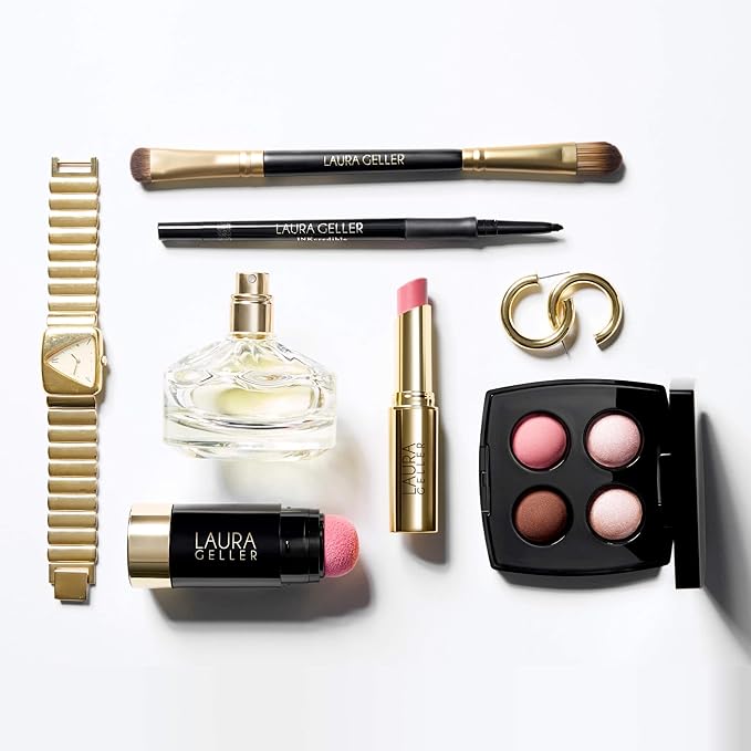 LAURA GELLER NEW YORK Cosmetic Professional Makeup Brushes - Cruelty-Free - 14 Dual-Ended Eyeshadow Brush