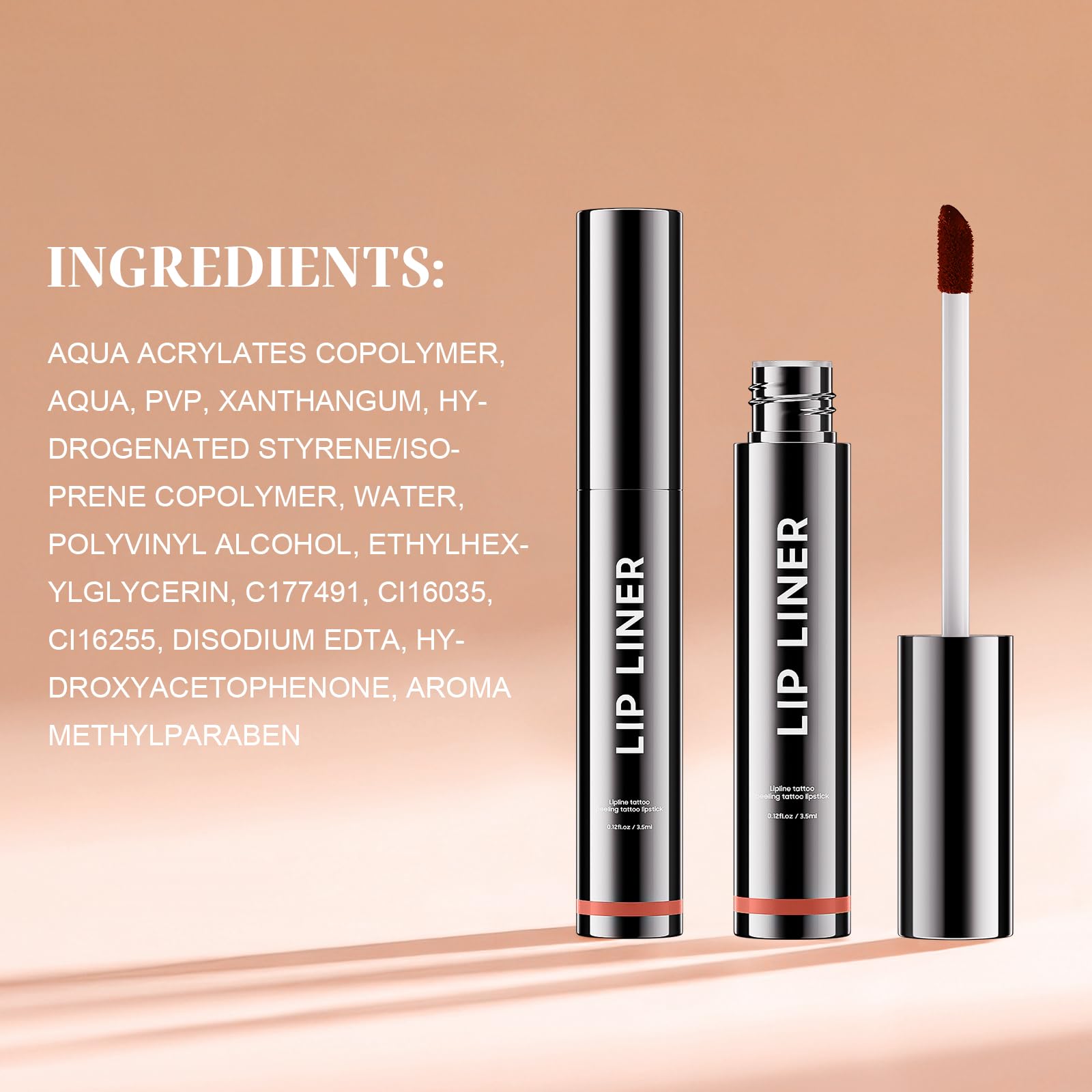 dfjdskl Moisturizing Peel Off Lip Liner Stain Smudge-Proof Long Wear Lip Color (Rose)