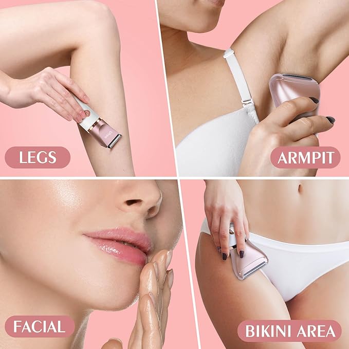 Ufree 3-in-1 Bikini Trimmer Electric Razors for Women, Body Hair Trimmer
