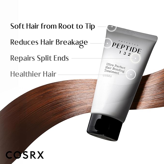 COSRX PEPTIDE 132 Hair Repair Treatment for Dry Damaged Hair, 4.05 fl oz