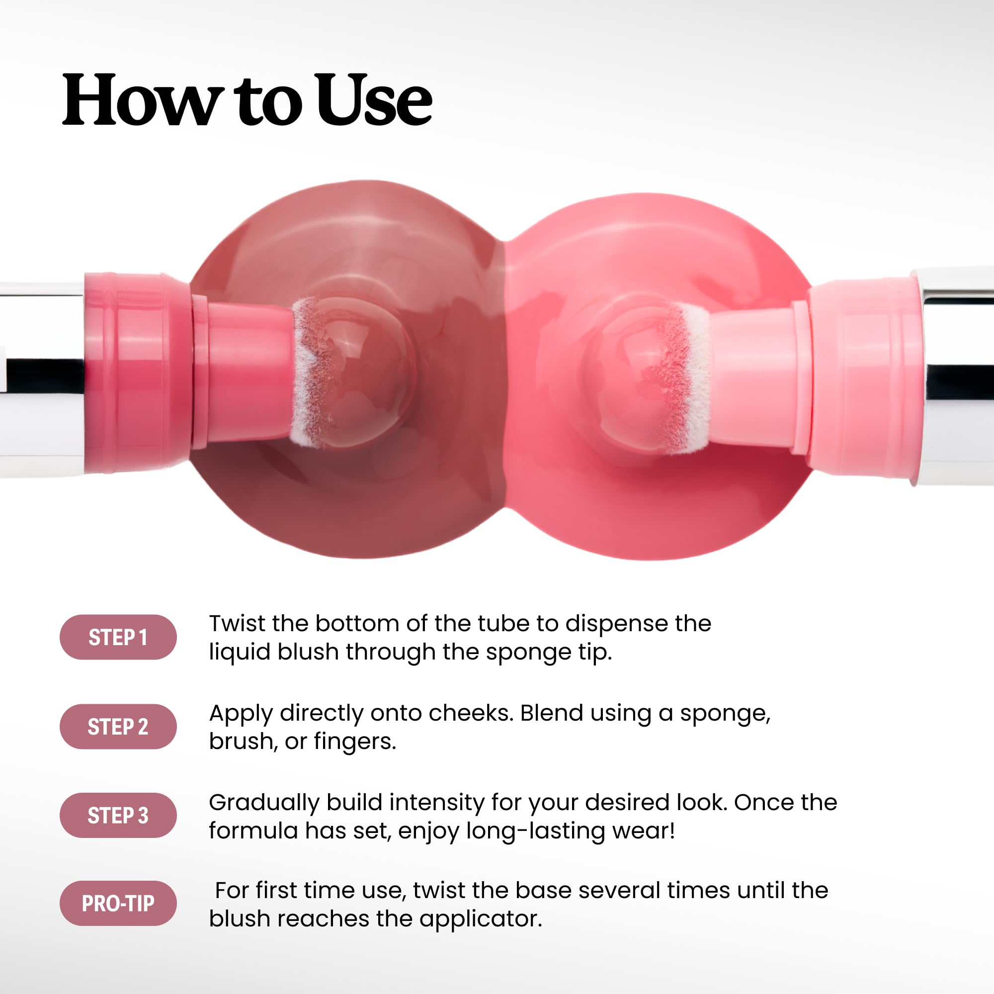 Sacheu Cheek STAY-N Liquid Blush, Dewy Finish, I'm Playful