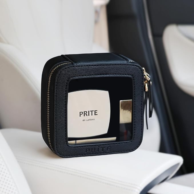 Prite Clear Makeup Bag Small Travel Cosmetic Case Toiletry Bag for Women