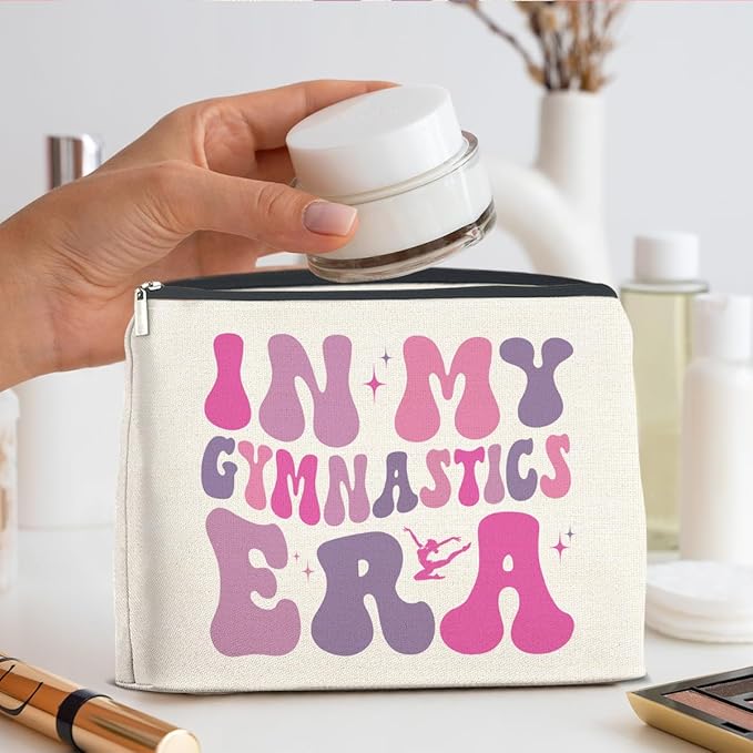 UPNEGE Gymnastics Gifts Funny Gymnast Makeup Bag for Women