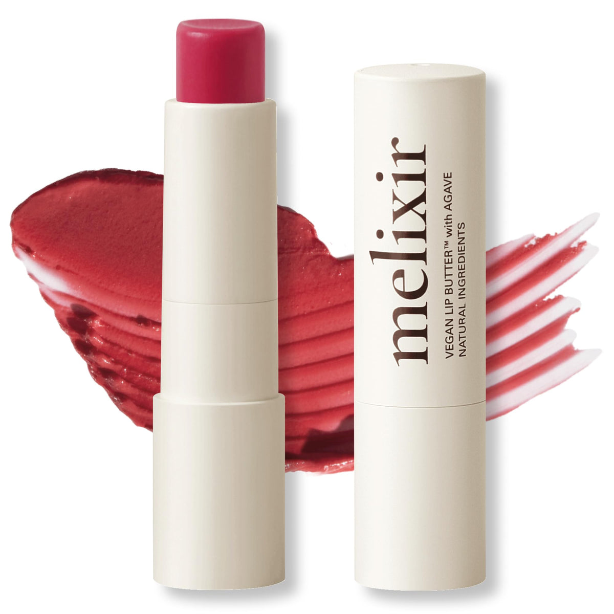 Melixir Vegan Lip Butter, Tinted Lip Balm for Dry Lips #12 Caramel