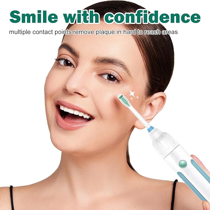 Replacement Toothbrush Heads for Philips Sonicare E-Series/Essence/Xtreme/Elite and Other Screw-on Models, 4 Pack, Dupont Bristles for Effective Cleaning