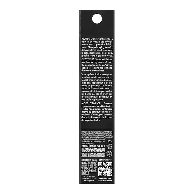 e.l.f. H2O Proof Inkwell Eyeliner Pen, High-pigment, Waterproof Liquid Eyeliner, Delivers A Matte Finish, Vegan & Cruelty-free, Lavender Daze