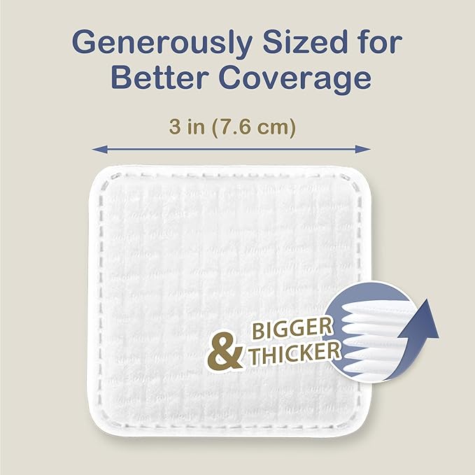 Ourmed Life Large Cotton Pads for Face, 3 x 3 Makeup Remover Pads, 60 ct