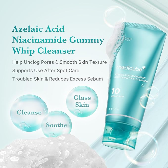 medicube Facial Cleanser Azelaic Acid Whip Cleanser