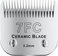 colorski 7FC# Detachable Pet Dog Grooming Clipper Ceramic Blade,Compatible with Andis Size 7FC Cut Length 1/8"(3.2mm),Compatible with andis/wahl/Oster Dog Clippers 1PCS