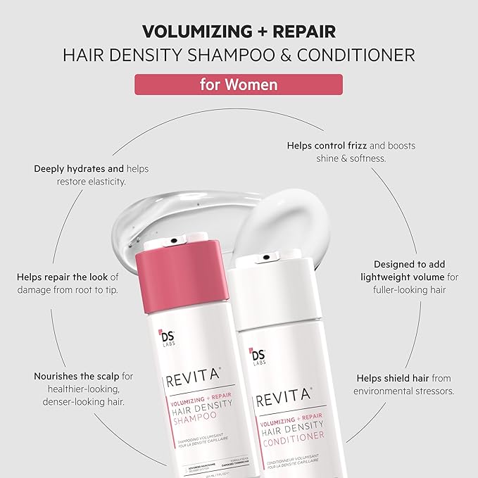 DS Labs Revita Hair Density Volumizing Shampoo & Conditioner for Fine Hair