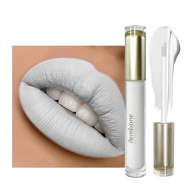ilembane Ash White Matte Liquid Lipstick Long Lasting - Infinite Illusion