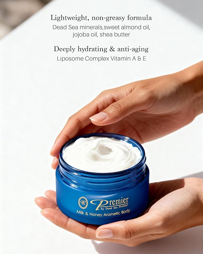 Premier Dead Sea Anti-Aging Body Cream - Milk & Honey 5.95 Fl Oz