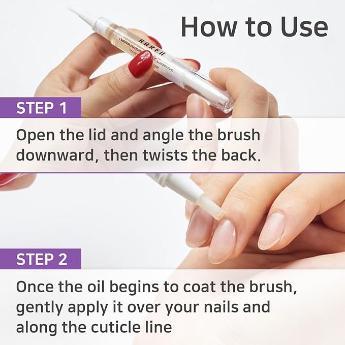 Baren Cuticle Oil Pen, Nourishing Nail Repair Oil with Jojoba & Vitamin E