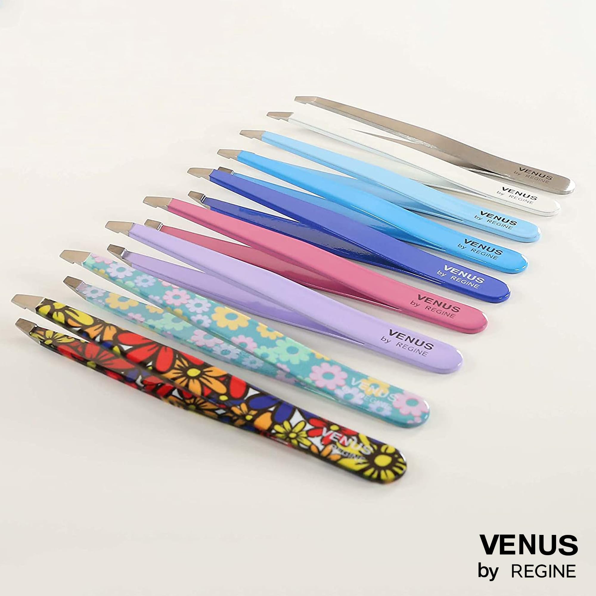 Venus by Regine Slant Tweezers, Blue