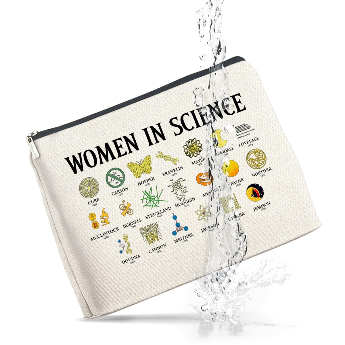 UPNEGE Science Gifts for Teachers Women Science Lovers Makeup Bag