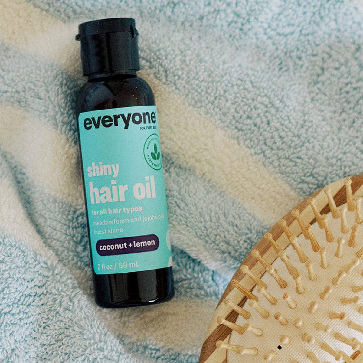 Everyone Coconut & Lemon Hair Oil, Frizz Control Treatment, 2 fl oz