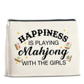 UPNEGE Mahjong Gifts Makeup Bag Accessories for Women Lovers Players