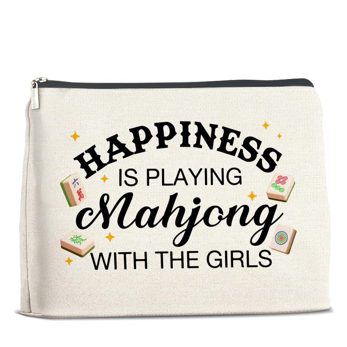 UPNEGE Mahjong Gifts Makeup Bag Accessories for Women Lovers Players
