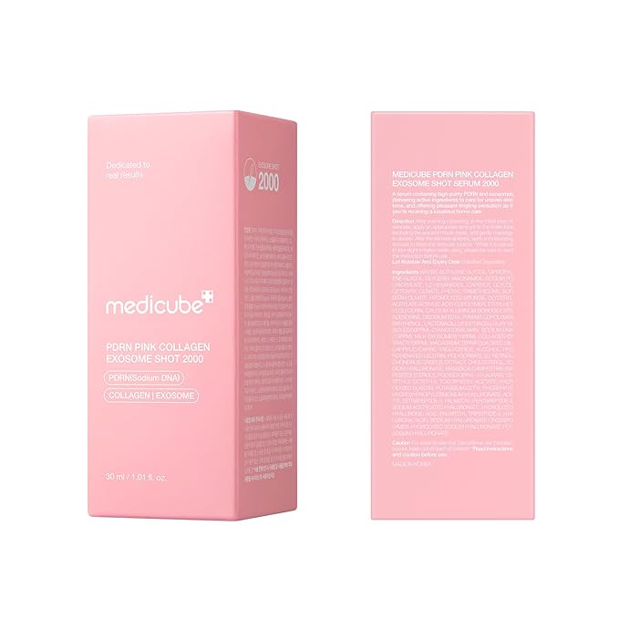 medicube Exosome Shot PDRN Pink Collagen 2,000 PPM Spicule Facial Serum
