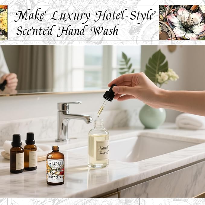 HIQILI Misty Cedar Fragrance Oil for Diffuser, Candle & Soap Making