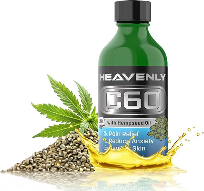 HNP Labs Premium C60 Supplement in Organic Hemp Seed Oil – Advanced Carbon 60 Formula for Cellular Wellness, Cognitive Clarity & Active Lifestyle Support