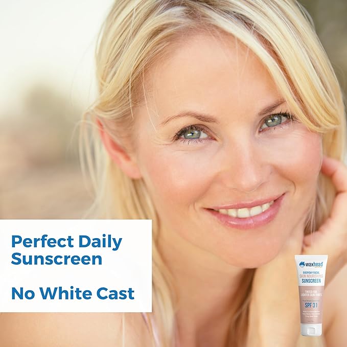 Tinted Mineral Sunscreen for Face SPF 31, Zinc Oxide Sensitive Skin - Light