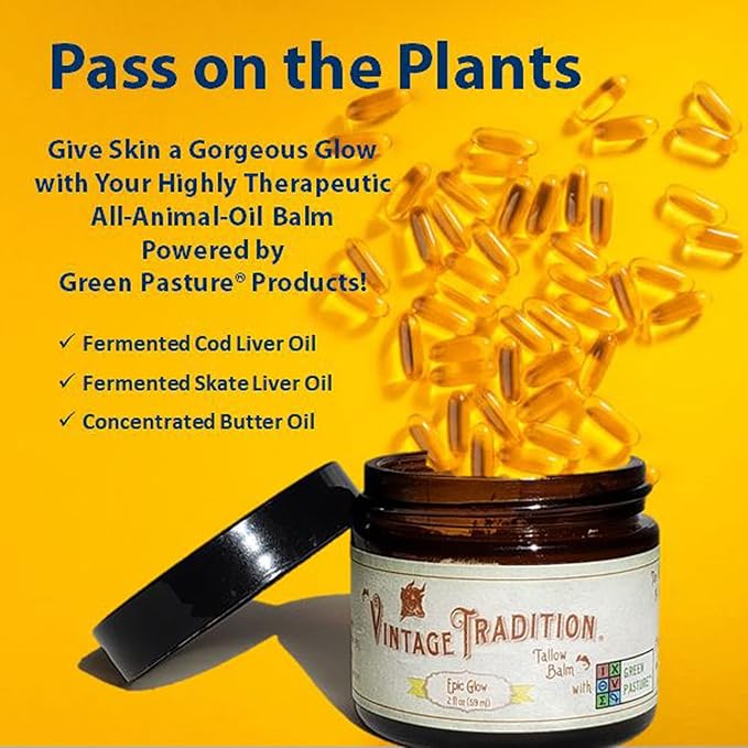 Vintage Tradition Epic Glow Grass-Fed Tallow Balm | Face & Body 2 oz
