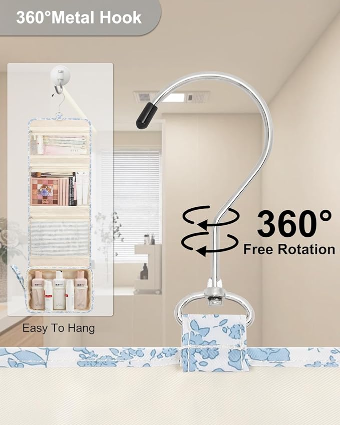Relavel Hanging Toiletry Bag, Travel Toiletries Bag with Hanging Hook