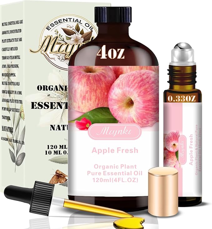 MLYNKL Apple Essential Oil,Apple Oil for Home Diffuser,4 fl oz