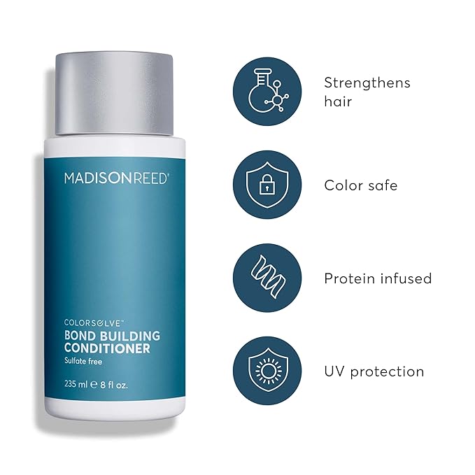 Madison Reed ColorSolve Bond Building Conditioner – Sulfate-Free Hair Repair Conditioner for Damaged, Breakage-Prone & Color-Treated Hair, Strengthens & Reduces Breakage, 8 Fl Oz