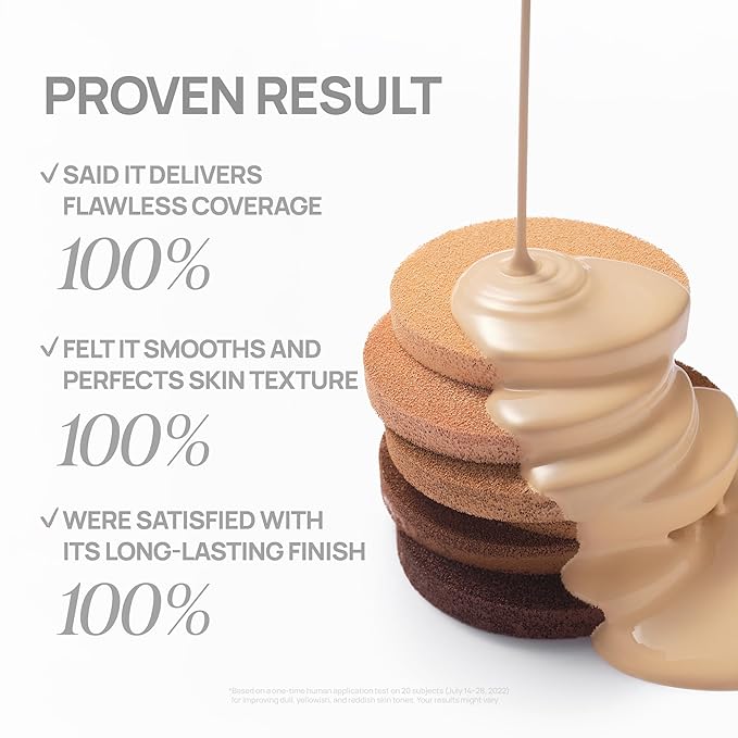 BANILA CO Covericious Ultimate Cover Cushion | Up to 100HR Long-Wear Foundation | 20 Shades for All Skin Tones | Matte & Lightweight Finish | Korean Cushion Foundation (14g / 0.49 oz), 32C MAPLE