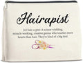 UPNEGE Hairstylist Makeup Bag Gifts for Hair Stylist Hairdresser Hairapist Cosmetic Bag Zipper Makeup Pouch