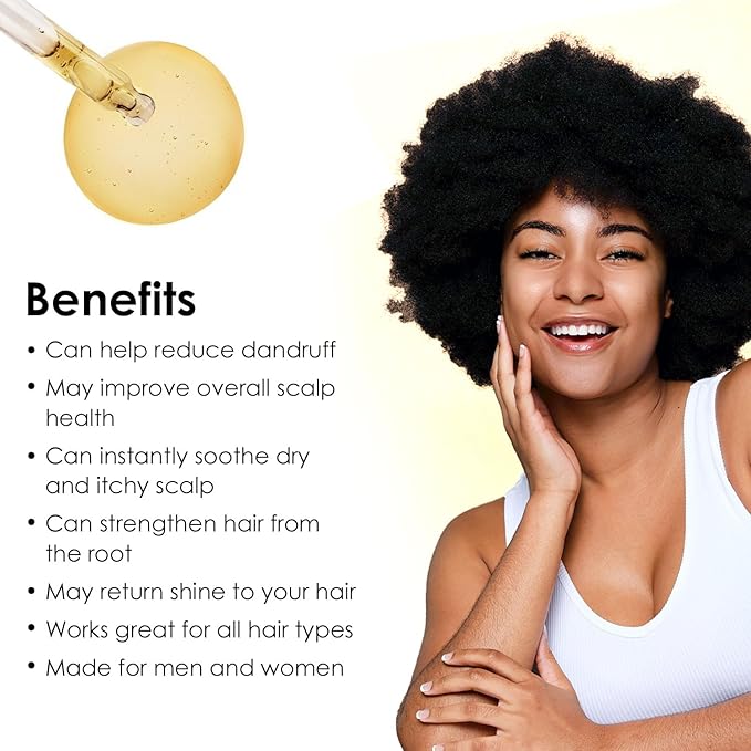 Seddy Itchy Scalp Relief Hair Oil with Tea Tree & Peppermint Oil